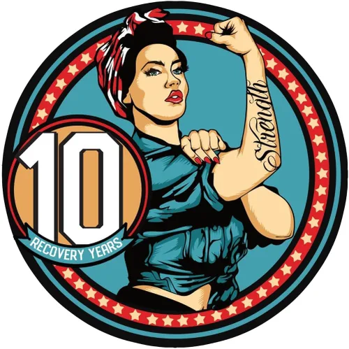 Vista 33 de Sobriety Coin – Rosie Strength Tattoo Recovery AA Chip, medallón de alta resistencia, regalo perfecto para cualquier persona en recuperación