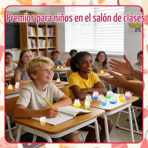 Vista 6 de 40 juguetes blandos de Tea Friends con cápsula, premios de aula, recuerdos