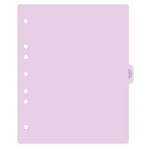 Vista 18 de Carstens - Heavy Duty Misc. Records Plastic Ring Binder Dividers, Side Tab, 1/9 Cut, Tab 5 Position, US Letter, Case of 50, (2616-59CS) - Ideal