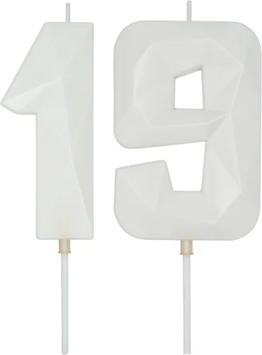Vista 283 de DERVENTA Vela Grande de Cumpleaños Número 3D Verde Luminoso de 3.7 Pulgadas Celebración de Fiesta Aniversario Decoración Adorno para Pastel 1 Pieza