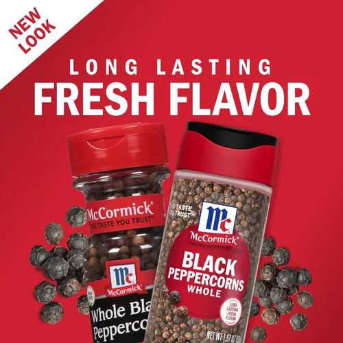 Vista 2 de McCormick Granos de pimienta negra entera, 1.87 oz