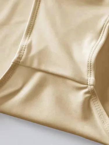 Vista 6 de Traje de baño sexy de alta calidad para mujer, de color liso, sin espalda