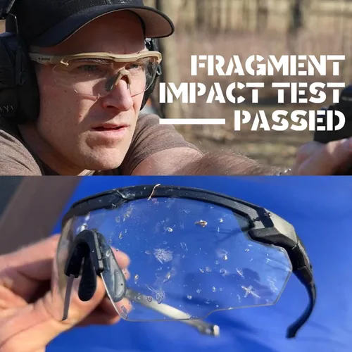 Vista 3 de Gafas de tiro tácticas balísticas ANSI Z87+UV400 gafas protectoras