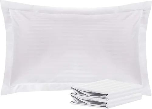 Vista 13 de Juego de 2 fundas de almohada estándar de 600 hilos, 100% algodón egipcio, con cierre de sobre, tamaño estándar de 20 x 26 pulgadas, fundas
