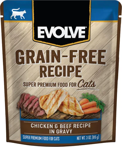 Vista 14 de Evolve Comida clásica hecha a mano con receta de pollo para gatos (paquete de 15)