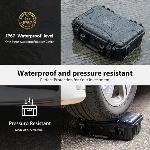 Vista 3 de Tomat Mini 4K caso impermeable duro transporte caso para DJI MINI 4K / Mini2 Fly More Combo Accesorios