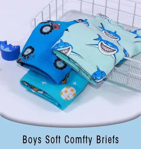 Vista 6 de Boboking Calzoncillos tipo bóxer de algodón para niños, ropa interior suave para niños pequeños