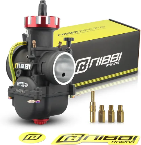 Vista 11 de Carburador NIBBI PWK de 24 mm para motocicleta, carburador de potencia de 125 cc-150 cc con chorros de carburador, compatible con motor GY6 Dirt