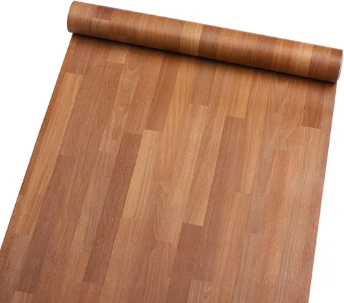 Vista 5 de Papel de contacto autoadhesivo de madera con bloque de carnicero para encimeras de cocina, armarios, puerta, mesa, escritorio, muebles, papel tapiz