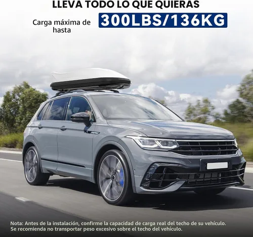 Vista 4 de Barras transversales para portaequipajes de techo de 300 libras compatibles