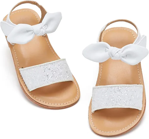 Vista 37 de Kiderence Sandalias de niña de las flores para niñas pequeñas, zapatos de Ck303 Oro