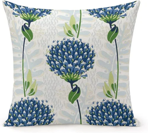 Vista 20 de POMOTER Brunschwig Fils Les Touches Azul y Blanco Funda Decorativa para Almohada Fundas para Almohada Modernas Fundas de Almohada 40 x 40 cm