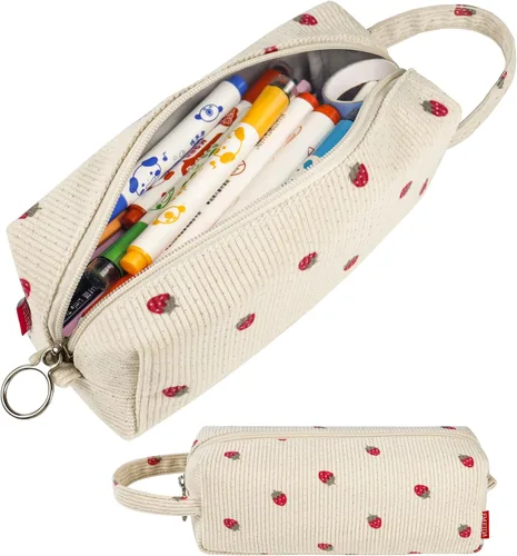 Vista 20 de Fmeida Simple Pencil Case Pouch, Office Supplies Gift for Men Women