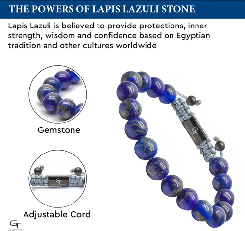 Vista 5 de Pulsera de cuentas para hombre Usuario con nombre, fama, fortuna y dinero 100% natural envuelto Pulsera de cuentas de piedras preciosas