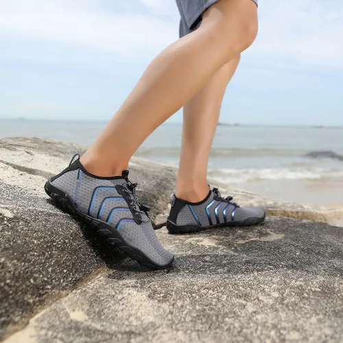 Vista 4 de Whatseaso Mens Womens Water Shoes Quick Dry Aqua Barefoot Shoes for Diving Swim Surf Walking Beach Yoga