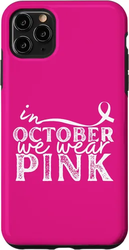 Vista 13 de iPhone 16 In October We Wear Pink Breast Cancer Awareness Graphic Case