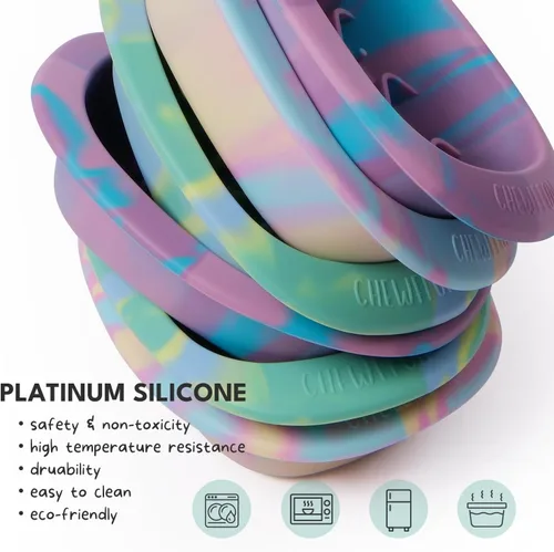 Vista 5 de CHEWFFON Tapetes Interactivos para Lamer para Perros y Gatos, Comedero Lento de Silicona sin BPA con Ventosas, Tazón de Comida Antideslizante