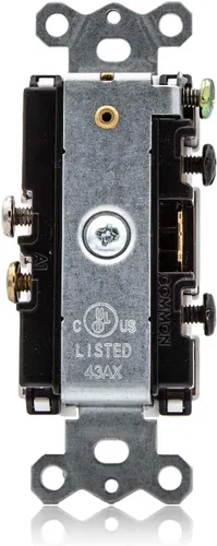 Vista 6 de Maxxima Combinación de interruptor de luz basculante y tomacorriente, receptáculo de estilo combinado de decoración blanca de un solo polo, placas