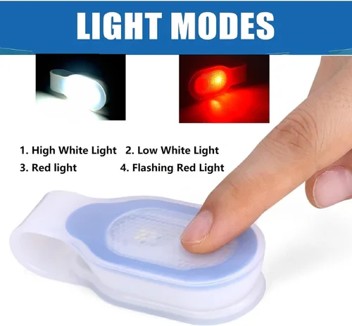 Vista 3 de Linterna LED con clip, linterna de enfermería, clip de luz nocturna, manos libres, recargable, luces de turno de noche para deportes al aire libre