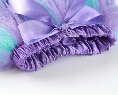 Vista 4 de First 1st Birthday Girl Outfit Baby Mermaid Party Tutu Skirt