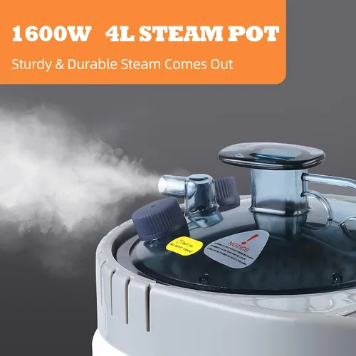 Vista 6 de Smartmak Sauna de vapor de tamaño completo, para una o dos personas, spa en casa de gran espacio, vaporizador de 4 litros y 2 sillas incluidas, gris