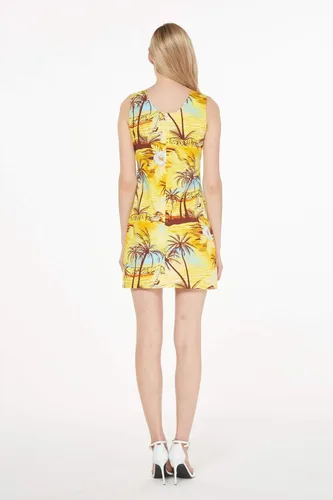 Vista 3 de Matchable Family Hawaiian Luau - Ropa para hombres, mujeres y niñas, color amarillo atardecer