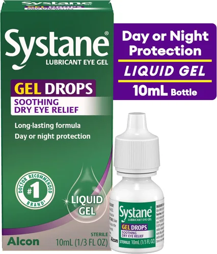Vista 2 de Systane Lubricant Eye Gel Drops, 10-mL (Packaging May Vary)