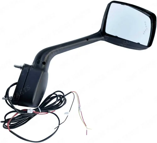 Vista 6 de QSC Truck Parts Juego de espejos cromados para capó con LED delantero y trasero puede usarse con Kenworth T680 Peterbilt 579 2013-21