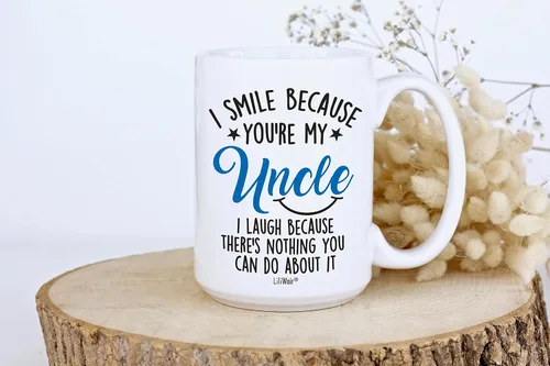 Vista 6 de Smile Aunt Uncle Parent (1, 15 oz, azul tío azul)