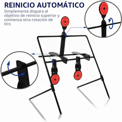 Vista 3 de Highwild - Objetivo de disparo de reajuste Airsoft Rimfire Pellet BB Target, clasificado para calibre .22 .177