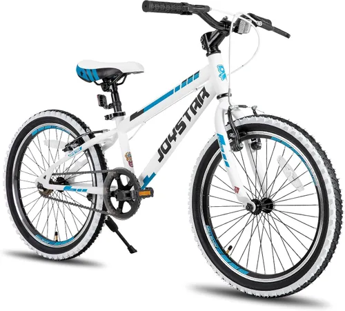 Vista 14 de JOYSTAR Lubbock 20 24 Inch Kids Bike for Boys & Girls Ages 7-12 Years Hardtail Mountain Bike for Kids with 1-Speed/7-Speed Drivetrain, White Wall
