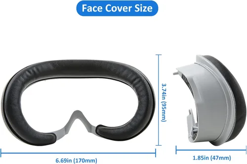 Vista 9 de VR Face Cushion Pad forPICO 4, VR Face Cover Replacement Cushion Head Back Pad Head Strap Padding for Pico 4 Headset, Interface Bracket Set VR Pads