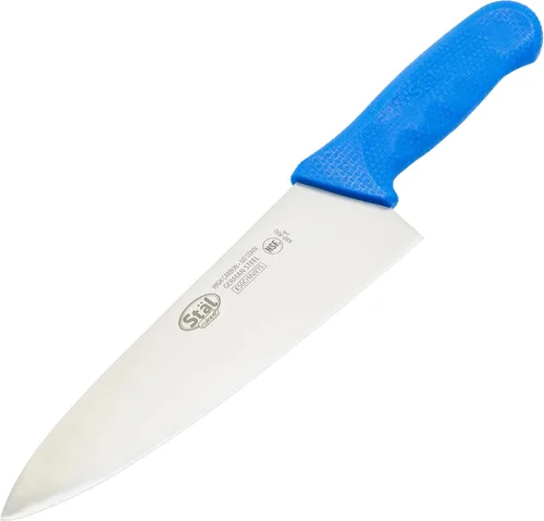 Vista 3 de Winco Cuchillo de chef de grado comercial de 8 pulgadas con hoja de acero alemán, azul