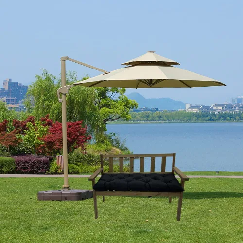 Vista 6 de Srutirbo Cojín impermeable para banco de interior/exterior, cojín antideslizante para silla columpio, cojín para sofá de dos plazas para muebles