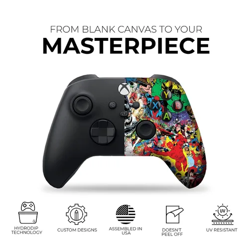 Vista 3 de Comics Custom X-box Controller Wireless compatible with X-box OneX-box Series XS by DreamController Proudly Customized in USA with Permanent