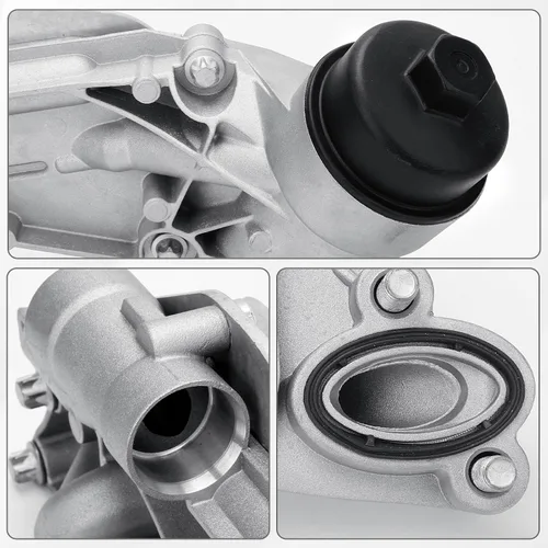 Vista 7 de 93186324 Enfriador de aceite del motor con conjunto de filtro de aceite para 09-11 CHEVROLET AVEO AVEO5, 11-16 Chevy Cruze, 12-17 Chevy Sonic/09