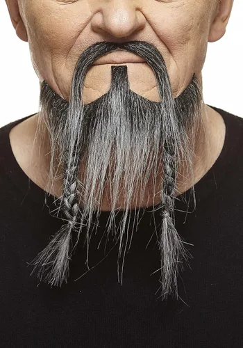 Vista 90 de Mustaches Self-Adhesive Stick On Fake Handlebar for Adults Negro