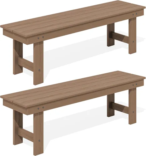Vista 22 de SERWALL 2-Person Backless Outdoor Bench 56 Inches, Aruba