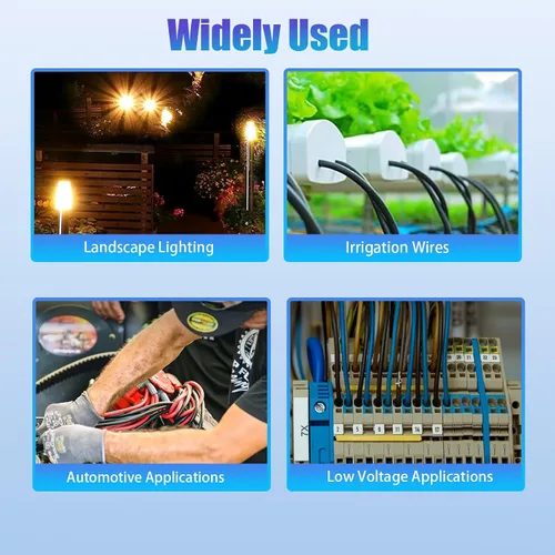 Vista 6 de 50 piezas de conectores de cable eléctrico impermeables, tapas de tuercas de torsión impermeables para exteriores, conector de terminal de cable