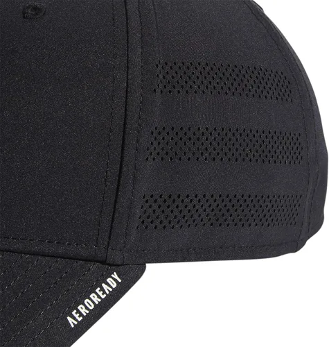 Vista 5 de adidas Gorra elástica estructurada Gameday 3 para hombre Blanco