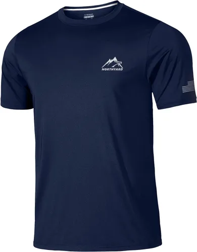 Vista 19 de NORTHYARD Camisetas de entrenamiento para correr para hombre, secado rápido Verde Armada (ArmyGreen)
