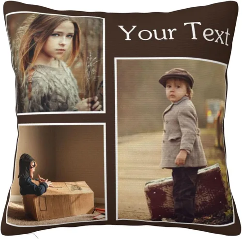 Vista 10 de Funda de almohada personalizada con imagen y texto, funda de almohada con foto personalizada, funda de almohada personalizada con foto, regalos