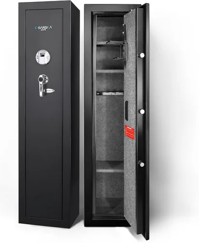 Vista 14 de BARSKA - Caja fuerte de acceso biométrico rápido y fácil con huellas dactilares, para rifles, escopeta, arma de fuego, pistola larga, para el hogar