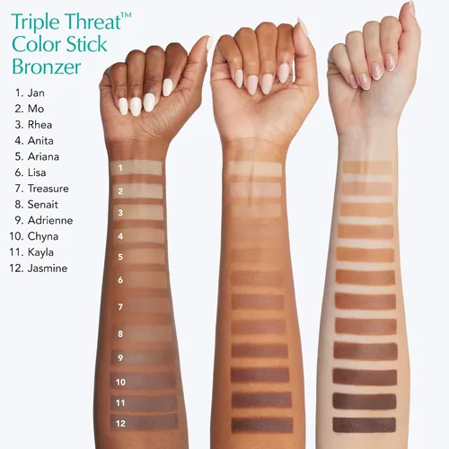 Vista 5 de Thrive Causemetics Crema Bronceador Triple Threat Color Stick, Luz Feria Mo (Fair Light Neutral)