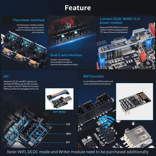 Vista 3 de BIGTREETECH SKR V1.4 Turbo 32Bit ControlBoard 120MHZ Running Klipper/Marlin