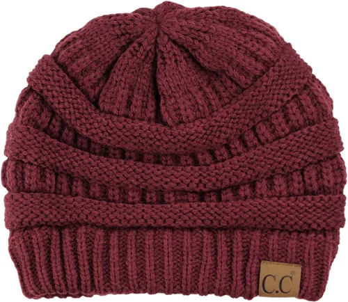 Vista 304 de C.C Trendy Warm Chunky Soft Stretch Cable Knit Beanie