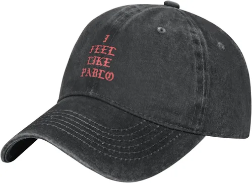 Vista 2 de Gorra de béisbol con texto en inglés "I Feel Like Pablo", unisex, estilo vintage, para hombre y mujer