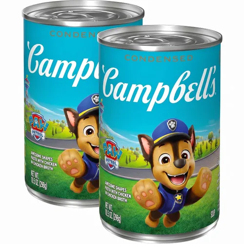 Vista 22 de Campbell's Sopa condensada para niños, pasta de Disney Princess Cool Shapes con pollo en caldo de pollo, lata de 10.5 onzas (paquete de 4)