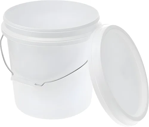 Vista 6 de ATERET Balde Blanco de 2 Galones Solo - Cubetas Multiusos - Grado Alimenticio - Fabricado en EE.UU. - Plástico Libre de BPA (Paquete de 3)