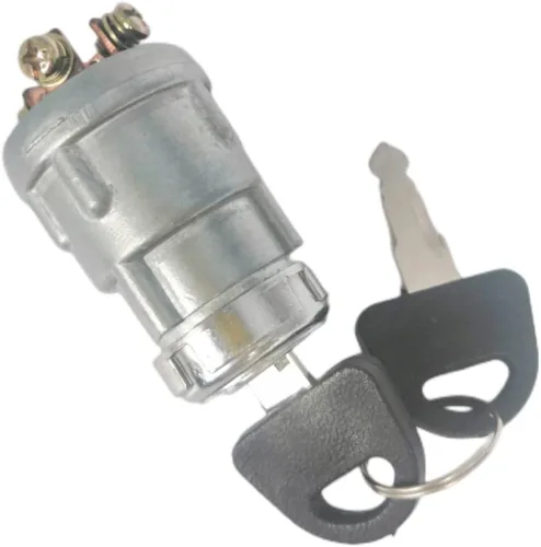 Vista 6 de Interruptor de arranque de encendido con 3 posiciones, 3 terminales de conexión, 2 llaves de repuesto para automóvil, moto, tractor, carretilla